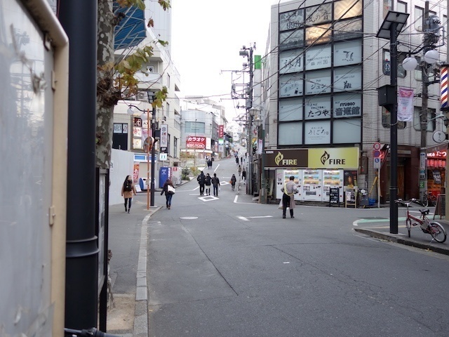 緩やかな坂を登ります。